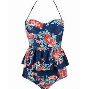 Floral Peplum tankini XL